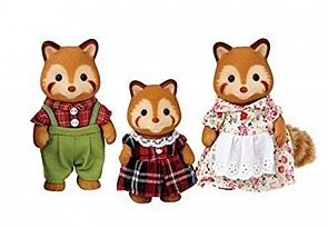 Sylvanian Families - Семья Красных панд, 3 фигурки (Epoch, 5215st)